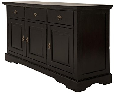 SIT-Möbel 9803-30 Sideboard Samba, 148 x 44 x 83,5 cm, Akazie massiv, antikfinish