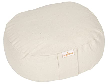 Yogabox Yogilino® Reise Meditationskissen/Yogakissen Mini oval, natur