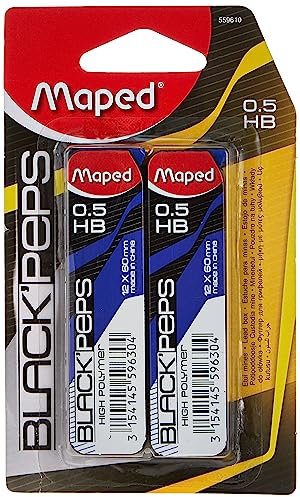 Maped 559610 Porte-mines BLACK'PEPS, épaisseur 0,5 mm