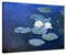 Bilderdepot24 Bild auf Leinwand | Claude Monet Seerosen in 120x90 cm als Wandbild | Wand-deko Dekoration Wohnung alte Meister | 180221-120x90