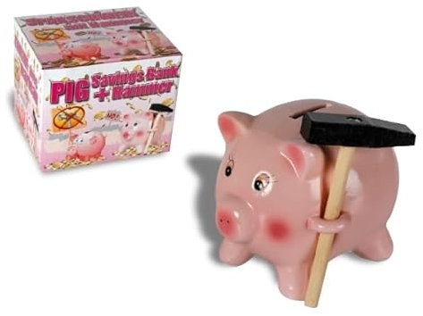 Tirelire cochon céramique avec marteau