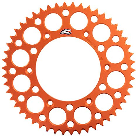 Renthal 224U-520-50GPOR 520 Kettenrad, 50 Zähne, KTM 125-525 90, Husab, Husqvarna 14 - Orange