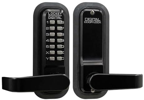 Lockey USA 2835JB Serratura Meccanica a Leva Senza Chiave, Nero Jet