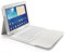 L&C® New Bluetooth Keyboard For Samsung Galaxy Tab 2/3/4 7.0/10.1 Tablet Flip Case Stand (10.1 inch for samsung Tab 4 (SM-T530/535), White)