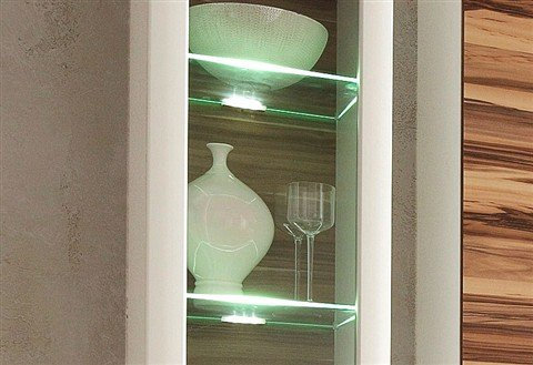 Iluminación LED para bordes de cristal, color blanco, clase de eficiencia energética A+.