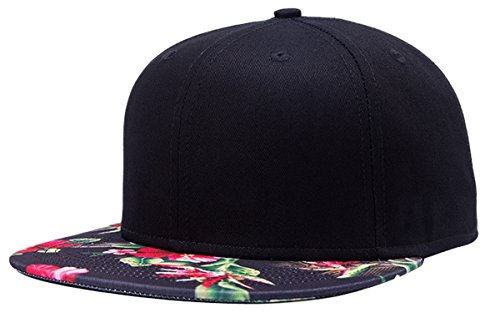 Aivtalk Stickerei Baseballcap Mütze Hip Hop Cap Kappe Jungen Mädchen Snapback Original Flache Baseballmütze - Grau