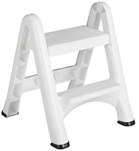 Rubbermaid 4209 Ct9 A Bottomline EZ Schritt 2-stufigen Klapphocker, 2-Step, weiß