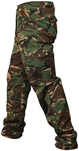 Combat Trousers - Cargo Trousers - Camouflage Trousers - Sizes 30-40 (36W x Regular (32.5), Green/Brown/Sand (Woodland))
