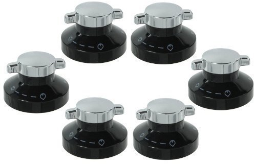 First4spares Gas Control Knobs for Diplomat Ovens/Cookers/Hobs (Pack of 6)