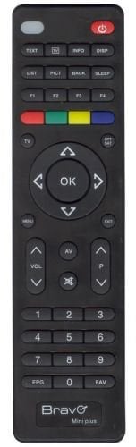 Bravo Mini Plus Telecomando IR Wireless DTT,TV Pulsanti - Telecomandi (DTT,TV, IR Wireless, Pulsanti, Nero