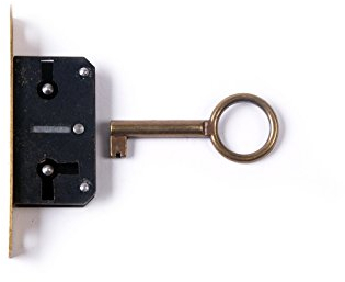 Holzando.de Einsteckschloss mit SchlÙssel (Eu-b, 30mm)