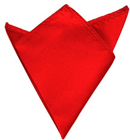 Oblique Unique Einstecktuch groß Kavalierstuch Tuch Taschentuch Polyester Business Hochzeit (Rot)