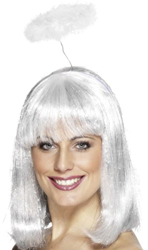 Smiffys Damen Engel Heiligenschein, One Size, Weiß, 21026
