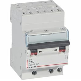 406901 Disjoncteur triphasé 16A - 3P Courbe C - 4,5/6kA - Automatique et vis - Legrand DX3