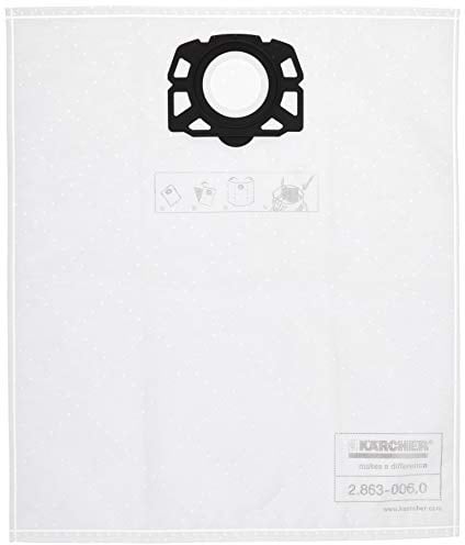 Karcher Fleece Filter Bags Replacement for WD4, WD5, WD5/P Wet & Dry Vacuums