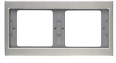 Hager K5 – Rahmen 2 Horizontal Edelstahl Elemente
