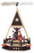 Pyramide-Winterkinder, Weihnachtsmann, Schneemann