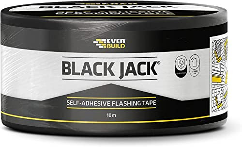 Everbuild Black Jack Strong Self Adhesive Flashing Tape – Natural Lead-Look Finish – 225mm x 10m