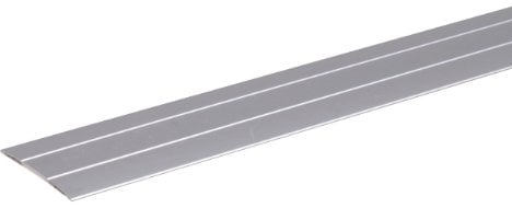 Alberts 491475 Coprisoglia, autoadesivo, alluminio, anodizzato argento, 900 x 38 mm