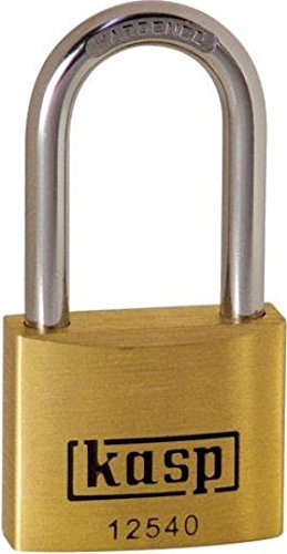 Kasp K12540L40 40 x 40 mm lang Bügel Premium Vorhängeschloss Messing