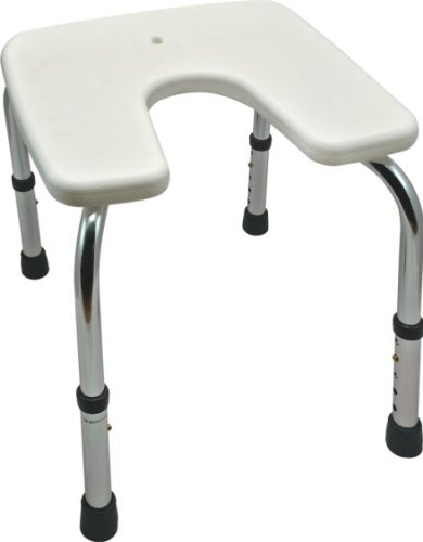 Duschhocker Standard höhenverstellbar ohne Rückenlehne - Badehocker, Hocker, Duschstuhl, Duschsitz, Duschschemel