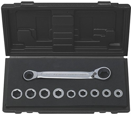 KS Tools Doppel-Ratschenschlüssel Ratschenringschlüssel Satz 10 tlg 8-17mm