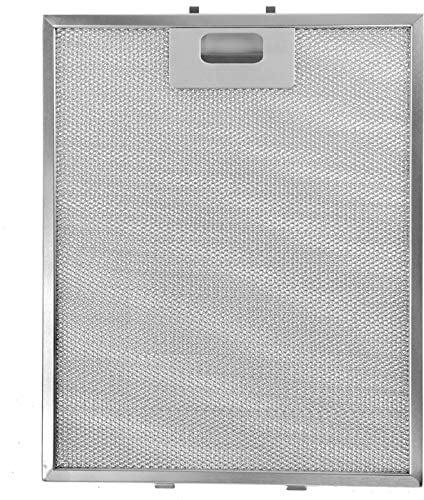 Spares2Go - Filtro, in Metallo, a Rete, Per Tutti I Tipi Di Ventola Di Aspirazione, Per Cappa da Cucina, Colore. Argento, 320x260 Mm