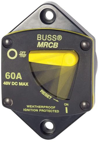 Blue Sea Systems Série Disjoncteur thermique, 60Amp - 7040, 1