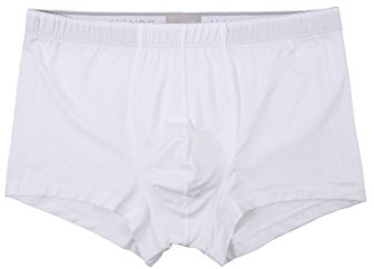HANRO Men's Cotton Superior Boxer Brief, White, Medium
