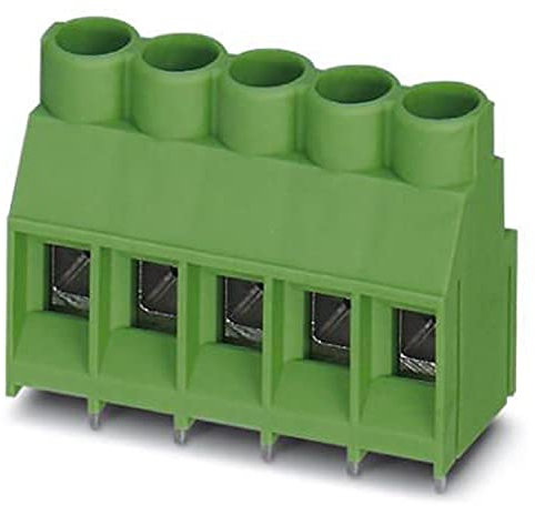 PHOENIX CONTACT MKDSV 5/3-6,35 Leiterplattenklemme, 630 V, 32 A, Grün, 4 mm² Nennquerschnitt, 3 Anzahl der Potenziale, MKDSV 5 Artikelfamilie, 6,35 mm Rastermaß, Pinlänge [P]: 5,1 mm, 50 Stück