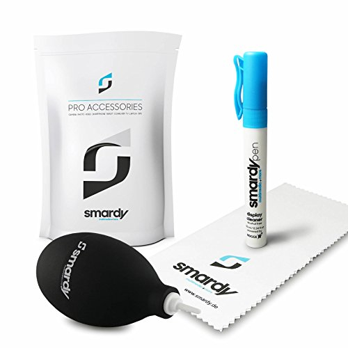 smardy 3in1 Profi Reinigungsset - 10ml SprayPen mit Rogge Lens Sensor Cleaner + Blasebalg + Mikrofasertuch für DSLR Kamera Objektiv