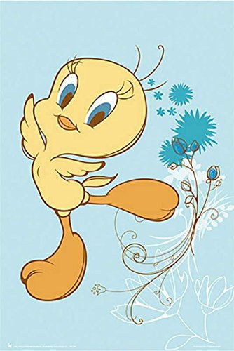 empireposter Looney Tunes - Tweeety Jump - Film Tv Kinderfernsehserie Poster Plakat Druck - Grösse 61x91,5 cm