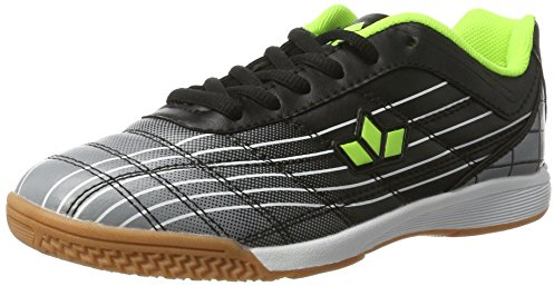 Lico Jungen Rockfield Hallenturnschuhe, Schwarz Grau Lemon, 41 EU