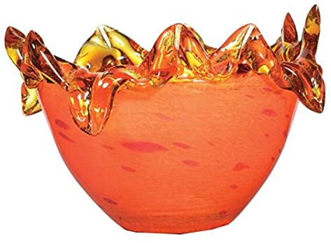 OK Lighting Naranja Cristal Decorativo frutero