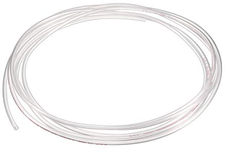 sourcing map Tubes Pneumatiques à Air 4mm OD x 2.5mm ID 118 Pouce Long PU Polyurethane Air Compresseur Tuyau Tube