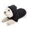 GOODS+GADGETS Schwarzer Hundemantel mit Kapuze; Schicke Hunde-Jacke Hundeanorak für Ihren Hund; Größe S (27 cm)