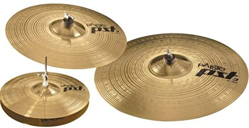 Paiste PST3 Cymbal Set 'Universal' 20 Ride, 16 Crash, 14 HiHat - Gold Cymbals