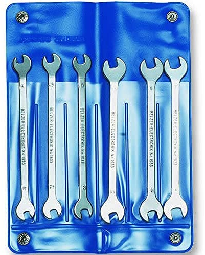 Bahco 1933M/6T Electronic Double Open End Wrench Set, Multi-Colour, Set of 6 Piece