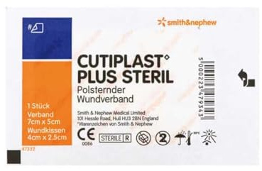 CUTIPLAST Plus steril 5x7 cm Verband 1 St