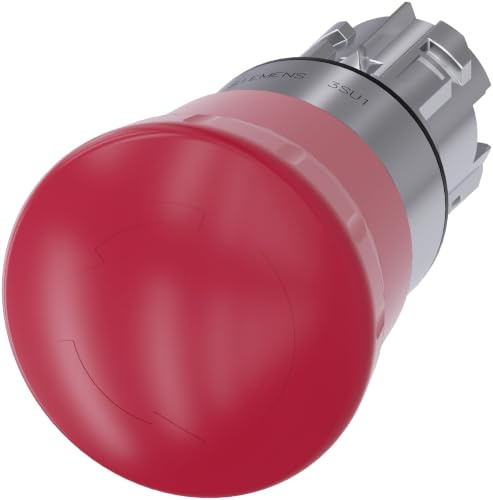 Siemens SIRIUS ATC Taster Pilz Arbeitslosigkeit emeg. Rund Rot 40 mm Swivel, Mehrfarbig