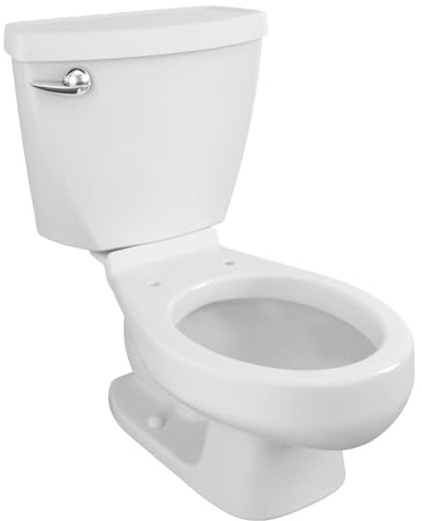 American Standard 2315228.020 Baby Devoro Two-Piece Less Seat Toilet, 10-1/4-Inch Height, Elongated Front, 1.28 GPF, White