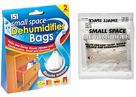 6 x Packs Small Space Dehumidifier 2 Sachets Per Pack Stops Damp Mould Mildew Condensation