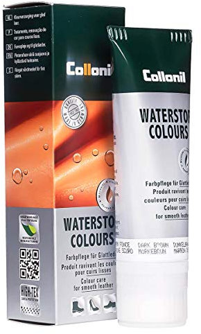 Collonil Waterstop Classic Shoe Polish, Colour Care for Smooth Leather. dark brown