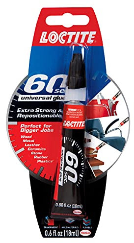 Loctite 60 Second Universal Glue, 0.6-Fluid Ounce Tube (1983330)