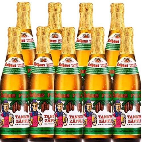 Rothaus Pils Tannenzäpfle MEHRWEG (9 Flaschen Bier à 0,33 l / 5,1 % vol.)