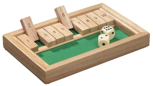 Philos 3129 - Shut The Box, mini, Würfelspiel, Klappenspiel