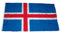 Flaggenking Flagge Island Fahne, Weiß, 90 x 150 cm