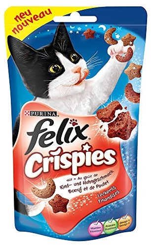 Felix | Crispies mit Rind- & Huhngeschmack | 8 x 45 g