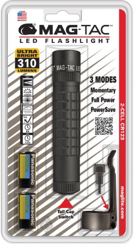 Maglite Mag-Tac Plain Bezel LED Taschenlampe batteriebetrieben 310lm 17h 136g