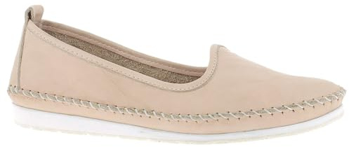 Andrea Conti Damen Mokassins Leder Ballerina Casual bequem kombistark 0027449, Größe:38 EU, Farbe:Pink